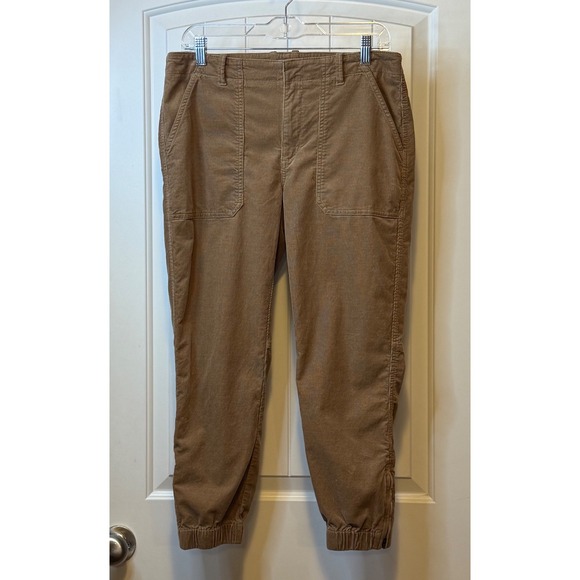 Banana‎ Republic Corduroy Cargo Pants Jogger Ankle Zip Women 10S Workwear # - Picture 2 of 10